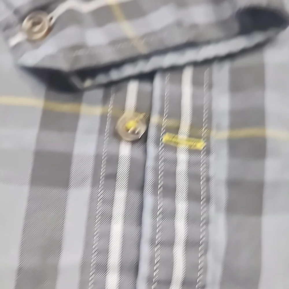 Size 2XL XXL Men's Grey Plaid Long Sleeve Button-Down Shirt by The North Face
